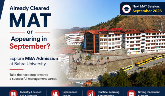 Already Cleared MAT or Appearing in September? Explore MBA Admission at Bahra University