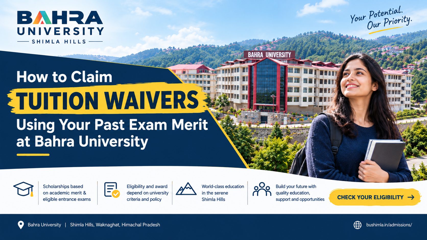 How to Claim Tuition Waivers Using Your Past Exam Merit at Bahra University